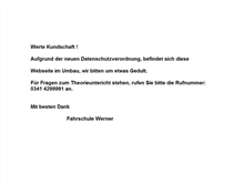 Tablet Screenshot of fahrschule-le.de